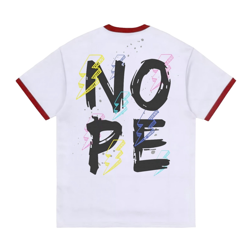 Elpizo Apparel | T-shirt Ringer Tee | NOPE | Pakaian pria | Pakaian wanita | Vintage | Casual Street