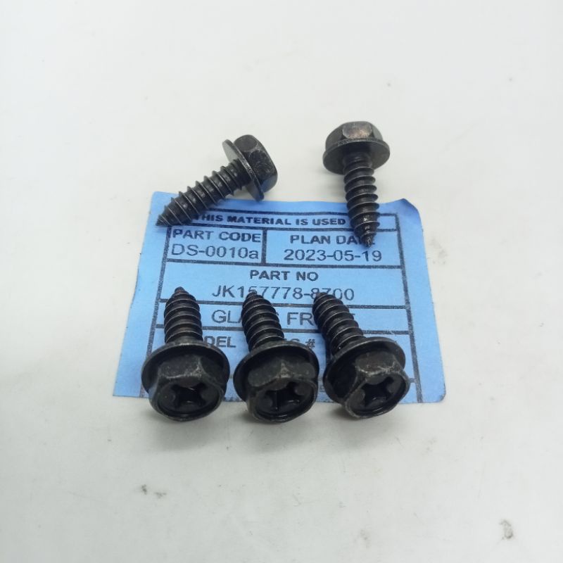 BAUT 10 SCRUP M6  FANDER SPAKBOR KARPET LUMPUR FILTER DRAT KASAR DABEL KUNCI