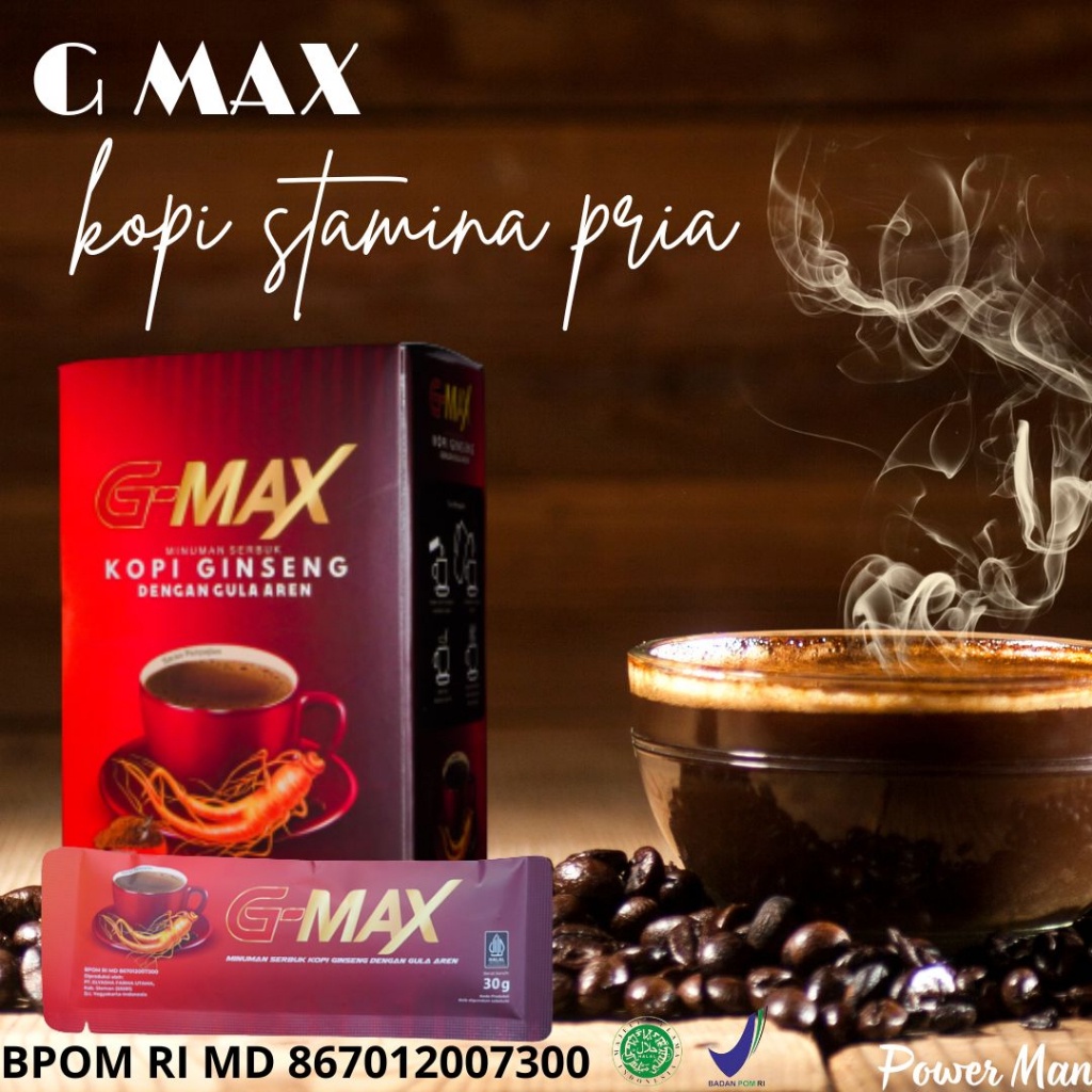 

[READY COD] G-MAX Kopi Kuat Tahan Lama 100% Original Meningkatkan Stamina Pria Tanpa Efek Samping Dari Herbal Alami