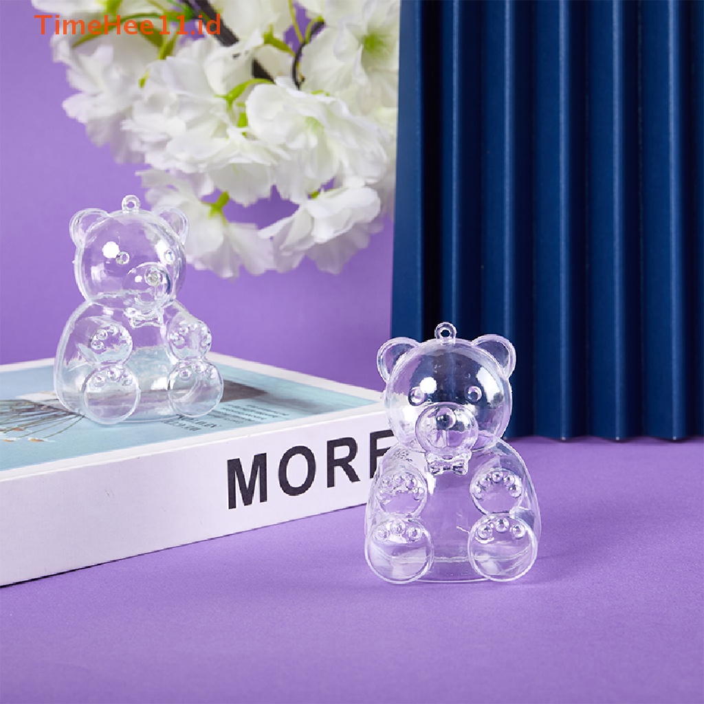 Timehee 5Pcs/Set Bear Gift Box Container Candy Gift Box Kotak Kecil Hadiah Pesta ID