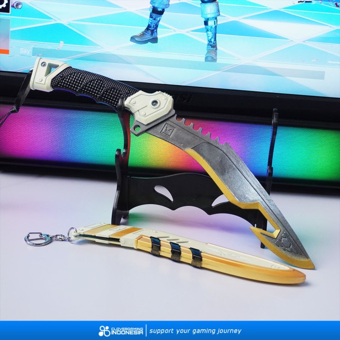 Miniatur Bangalore Heirloom Melee - Cosplay Apex Legends Gaming Gantungan Kunci