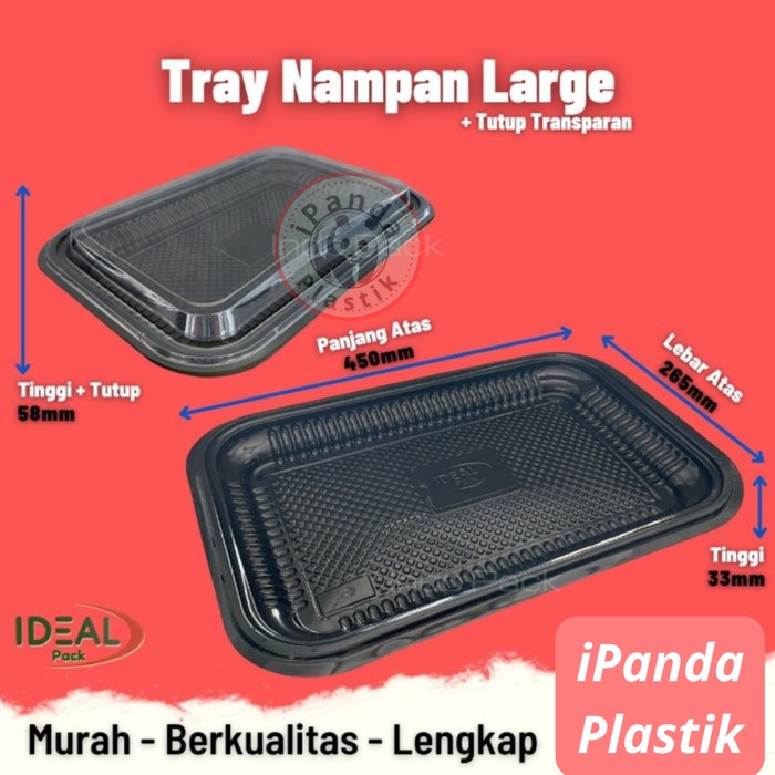 Mika Nampan Kecil / Tray Nampan Plastik S IDEAL @5Pcs