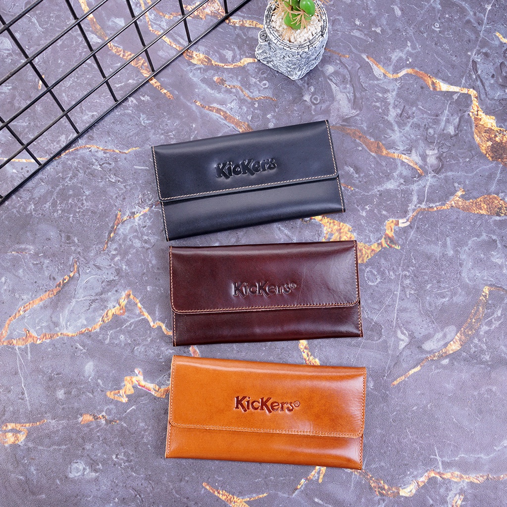 Dompet Panjang Pria Full Kulit Sapi Asli Kickers DF00 KUALITAS PREMIUM