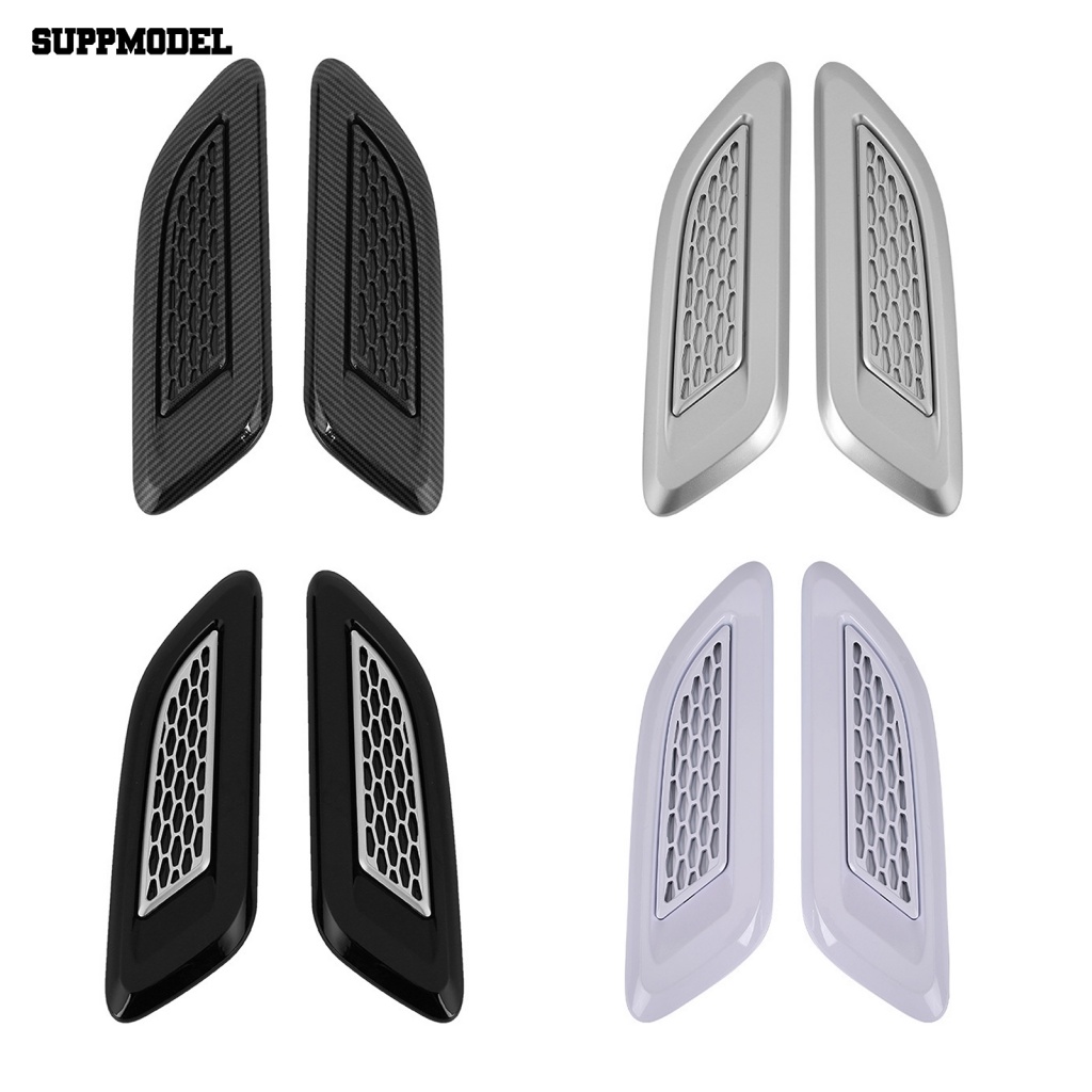 Suppmodel 2Pcs Stiker Lis Mesin Viskositas Kuat Untuk Audio Air Intake Flow Vent Fender Cover Stickers Anti Gores