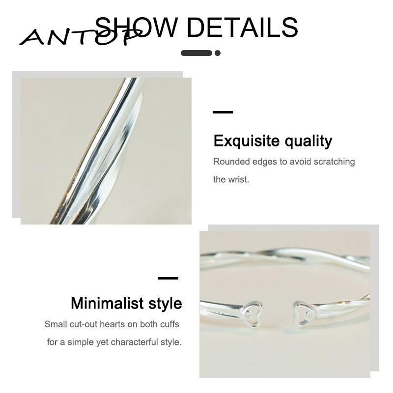 【Antop】 Double-layer Cinta Gelang Mobius Gelang Wanita Sterling Silver Desain Musim Panas Bermutu Tinggi