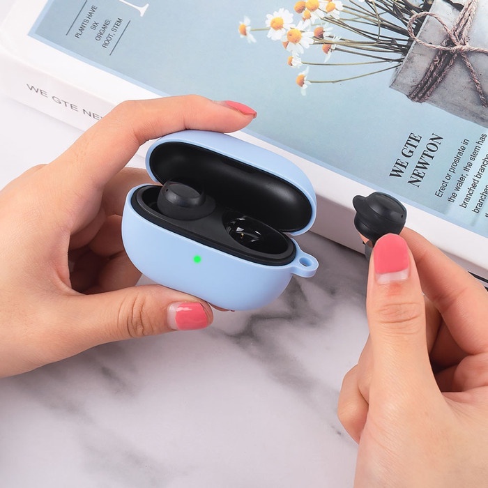 Soft Case Silikon TWS Xiaomi Redmi Buds 3 Lite + Carabiner