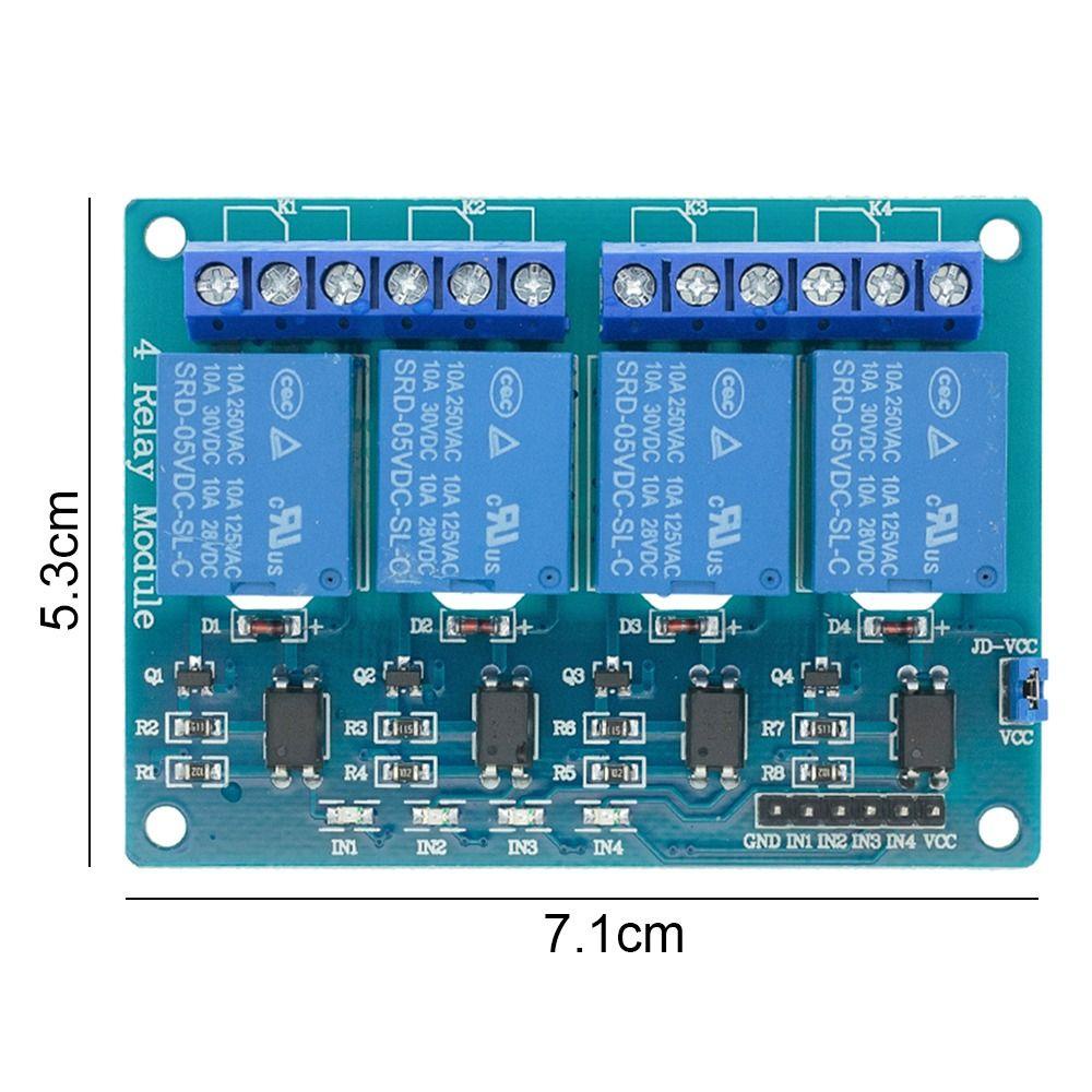 POPULAR 1/2 /4pcs Modul Relay Lampu Indikator Tahan Lama Dengan Kontrol Peralatan Otomasi Optocoupler