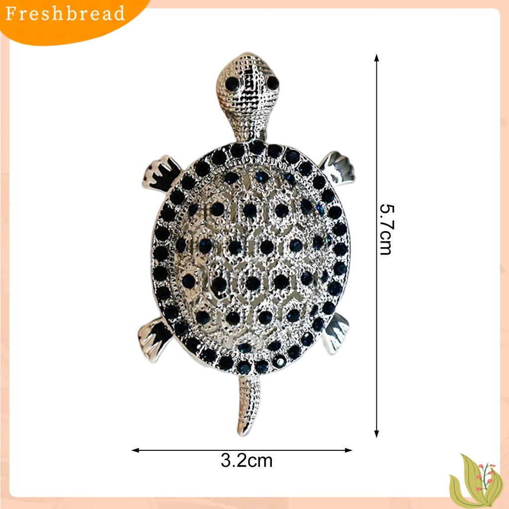 &lt; Freshbread &gt; Pin Bros Bentuk Kreatif Warna Vibrant Menggemaskan Karat Berkilau Hias Alloy Pakaian Syal Turtle Brooch Pin Perhiasan Decor Untuk Wanita