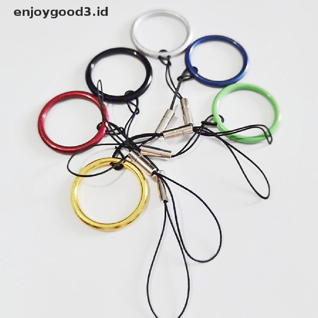 [Rready Stock] Lanyard Tangan Pergelangan Tangan Ring Loop Metal Untuk Phone Case USB Flash Drives Gantungan Kunci Kamera Tali Anti Hilang (ID)