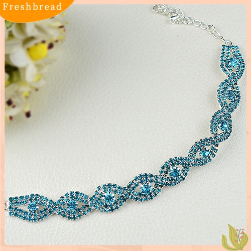 &lt; Freshbread &gt; Wanita Mewah Spiral Berlian Imitasi Bangle Pesta Pernikahan Gelang Perhiasan Hadiah