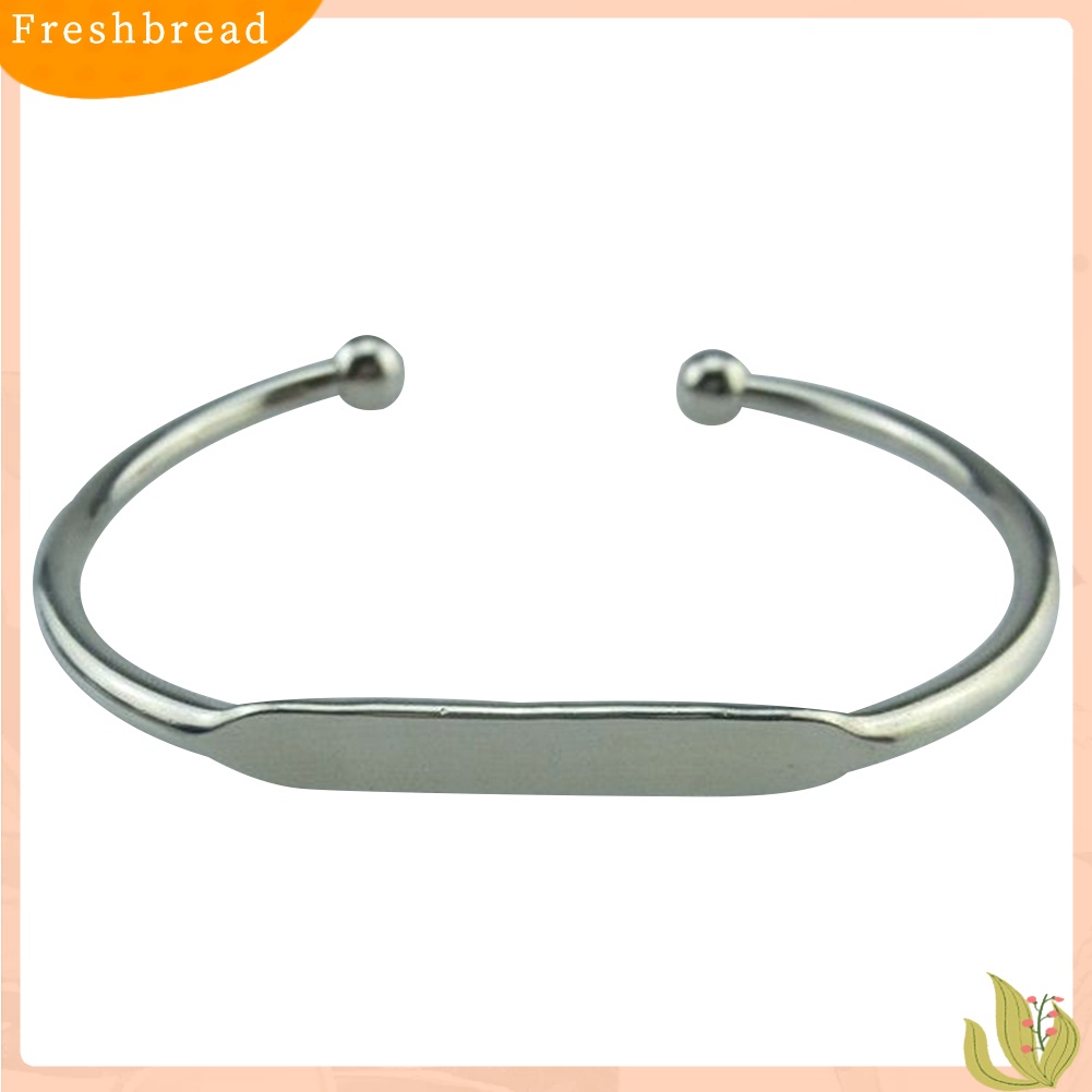 &lt; Freshbread &gt; Wanita Fashion Dipoles Pembukaan Adjustable Cuff Bangle Gelang Perhiasan Hadiah