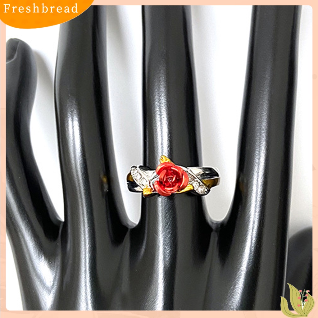 &lt; Freshbread &gt; Cincin Huruf Inggris Motif Cincin Perhiasan Pertunangan Bahan Alloy Tahan Karat Untuk Gadis