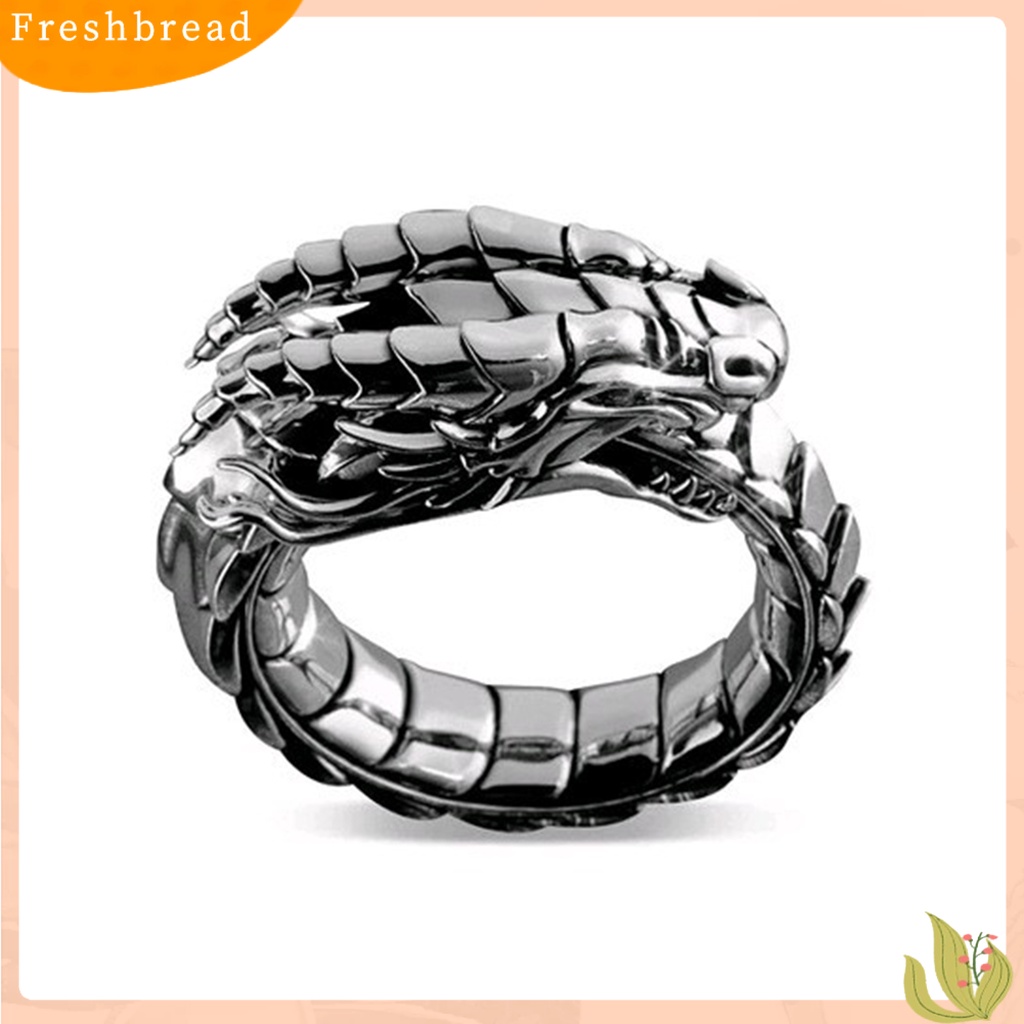 &lt; Freshbread &gt; Cincin Giant Dragon Cincin Naga Keren Unisex Adjustable Untuk Pesta