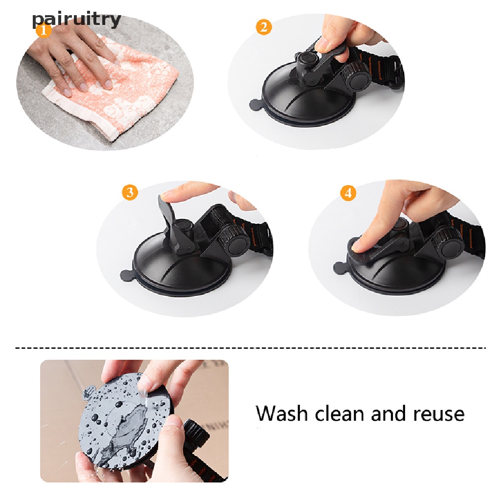 Prt Mobil Outdoor Suction Cup Jangkar Pengait Pengaman Mobil Sisi Awning Camping Gadget PRT