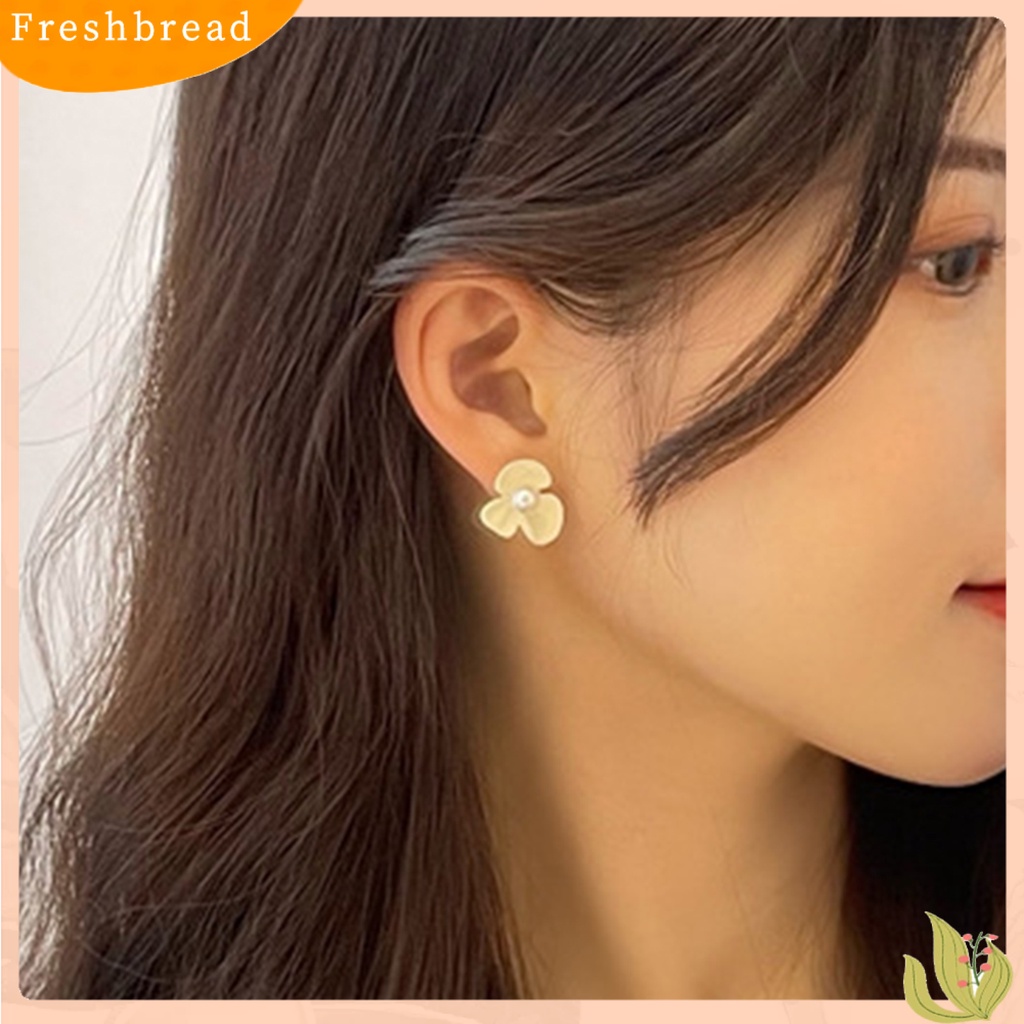 &lt; Freshbread &gt; 1pasang Klip Telinga Pengerjaan Halus Semua Pertandingan Menarik Eye-catching Shiny Dress Up Sederhana Indah Anting-Anting Aksesoris Untuk Kehidupan Sehari-Hari