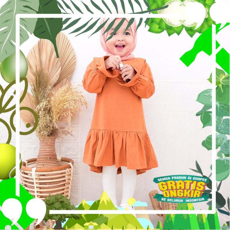 MEYRA LONG TUNIK / LONG TUNIK BAJU ANAK PEREMPUAN/ edisi lebaran2023