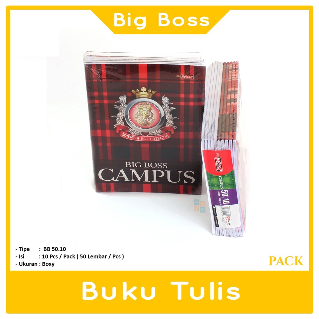 

BIG BOSS - Buku Tulis - Exercise Book 50 Lembar - Pack