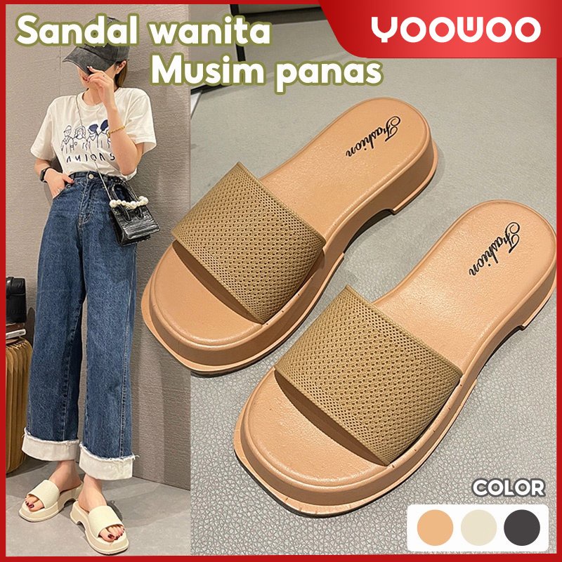Sandal slop / sandal jalan / sandal musim panas / wedges
