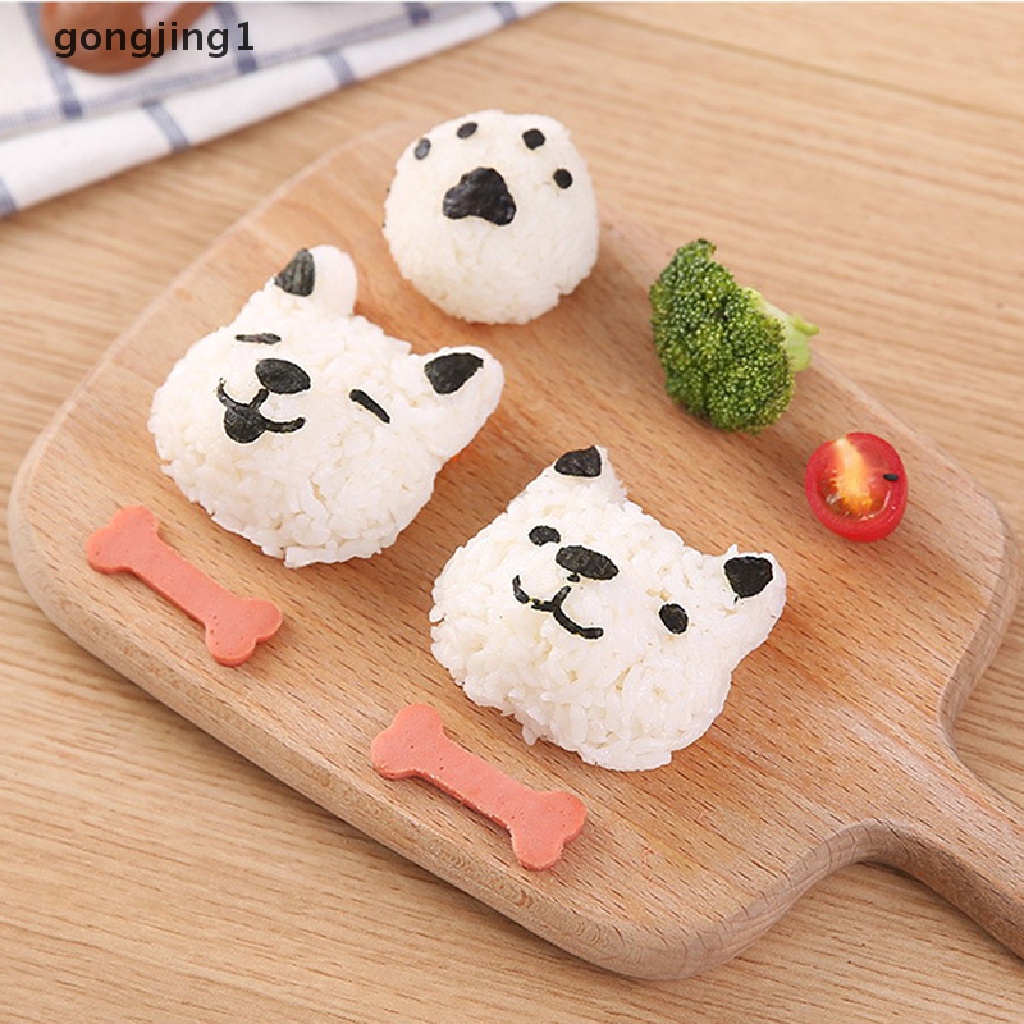 Ggg 1Set Cetakan Sushi Kartun Nasi Embos Bento Dekorasi Onigiri Maker Molds ID