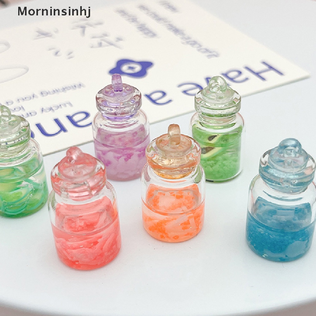 Mornin 1/5Pcs Mini Luminous Angka Berharap Botol Miniatur Mainan Taman Rumah Boneka Dekorasi DIY Ornamen Aksesoris id