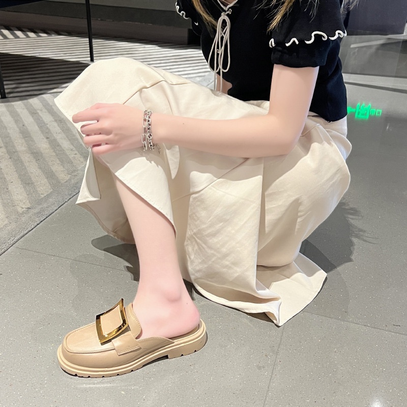GROSIRTAS TG1710 Sandal Loafers Wanita Cewek Kekinian Sendal Jalan Jelly Slip On Karet PVC Fashion Korea Import