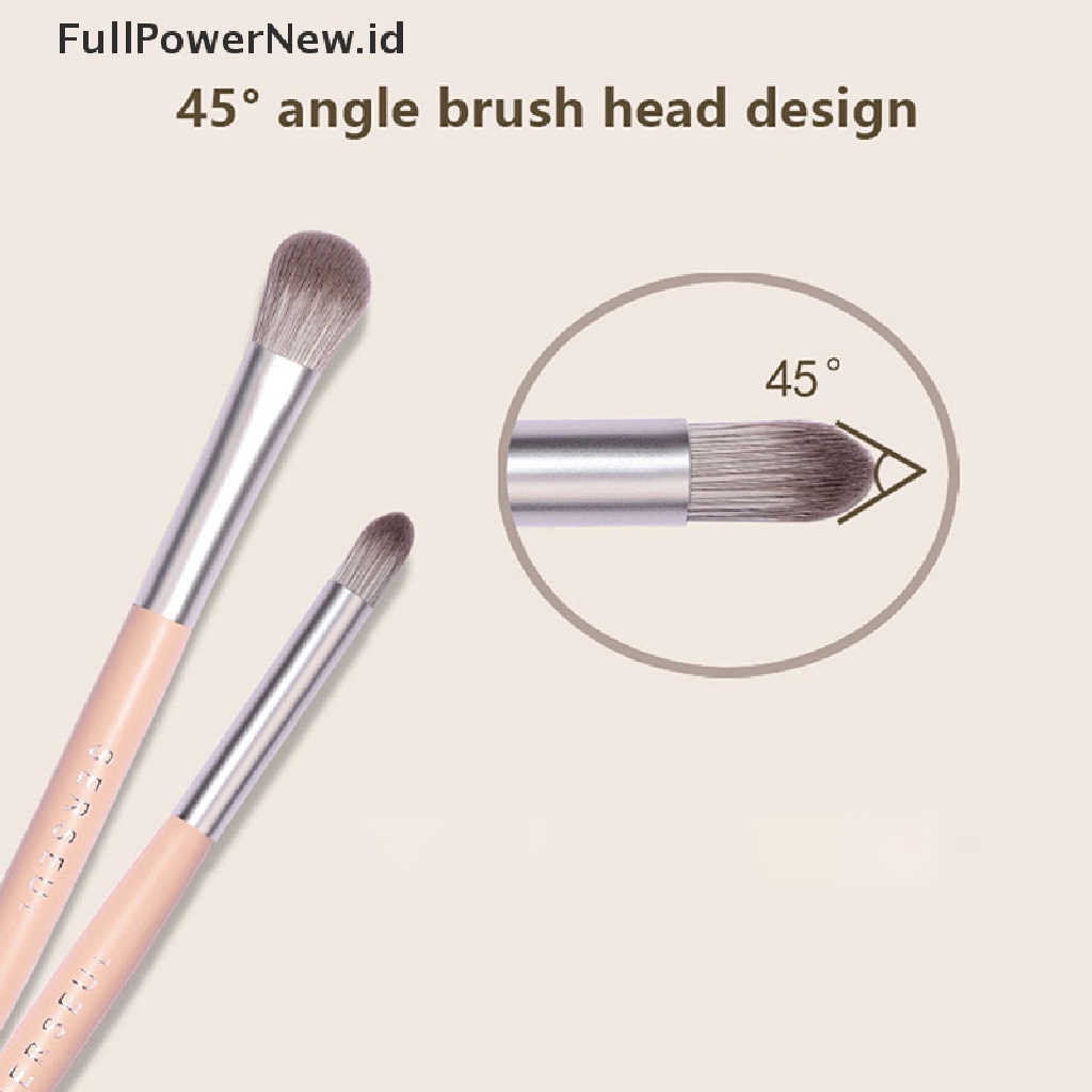 Power 1PC Sikat Pewarna Mata Dua Ujung Noda Detail Highlight Brush Alat Makeup ID