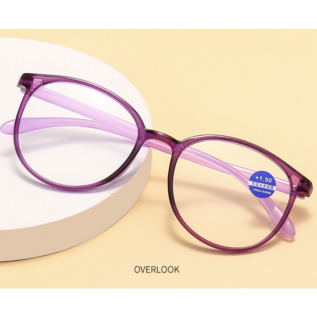 Kacamata Baca Pria Wanita TR90 Fleksible Lensa Plus Anti Radiasi +1.00 s/d + 4.00 Kacamata Pria Wanita Reading Glasses 88
