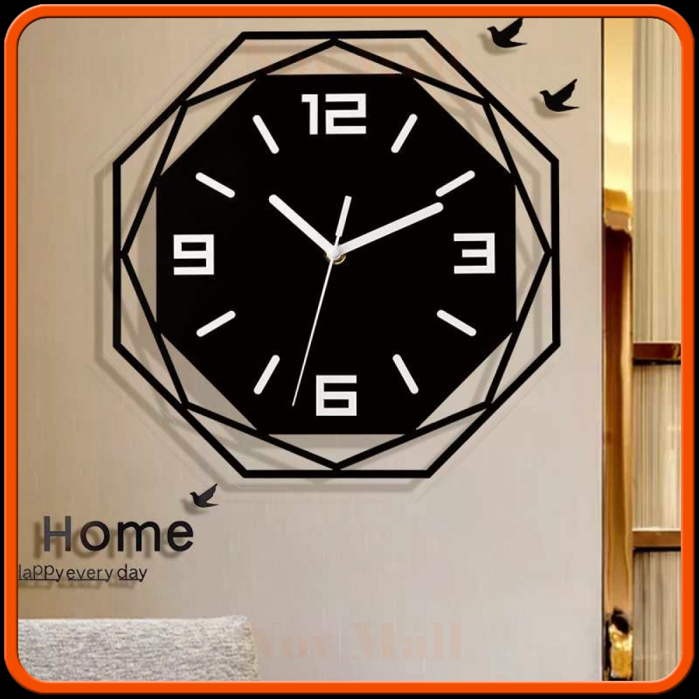 Jam Dinding Bulat Quartz Creative Design Modern 30CM -JD287