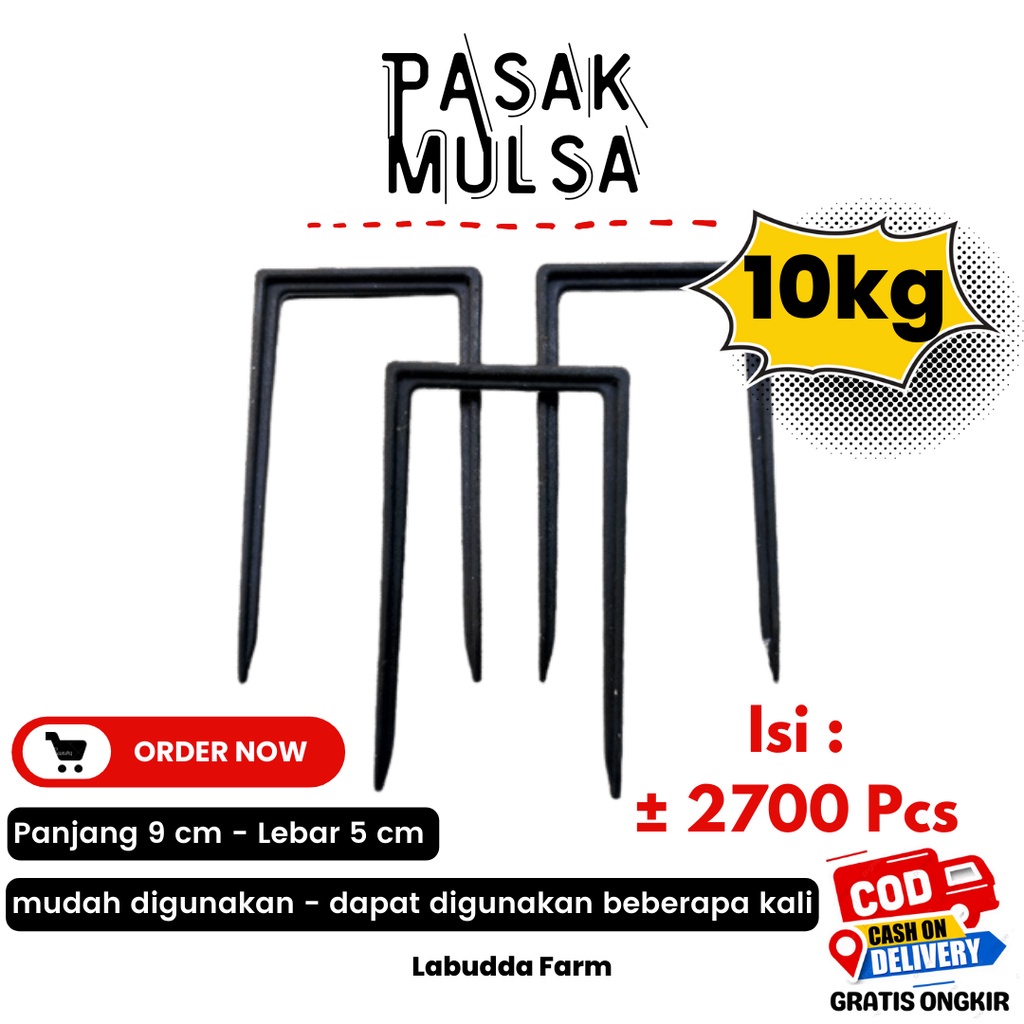 Pasak Mulsa 10kg Penjepit Mulsa +- 2700 Biji Pasak Mulsa bisa pakai berkali2 jepit mulsa Tusuk Mulsa