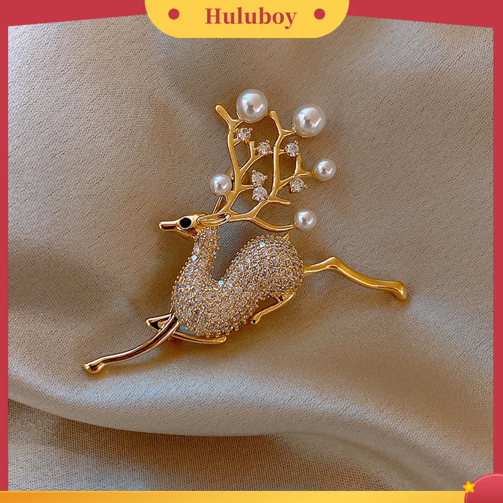 {Ready Stock} Bros Pin Busur Mutiara Imitasi Perempuan Berkilau Tahan Lama Bros Baju Dekor