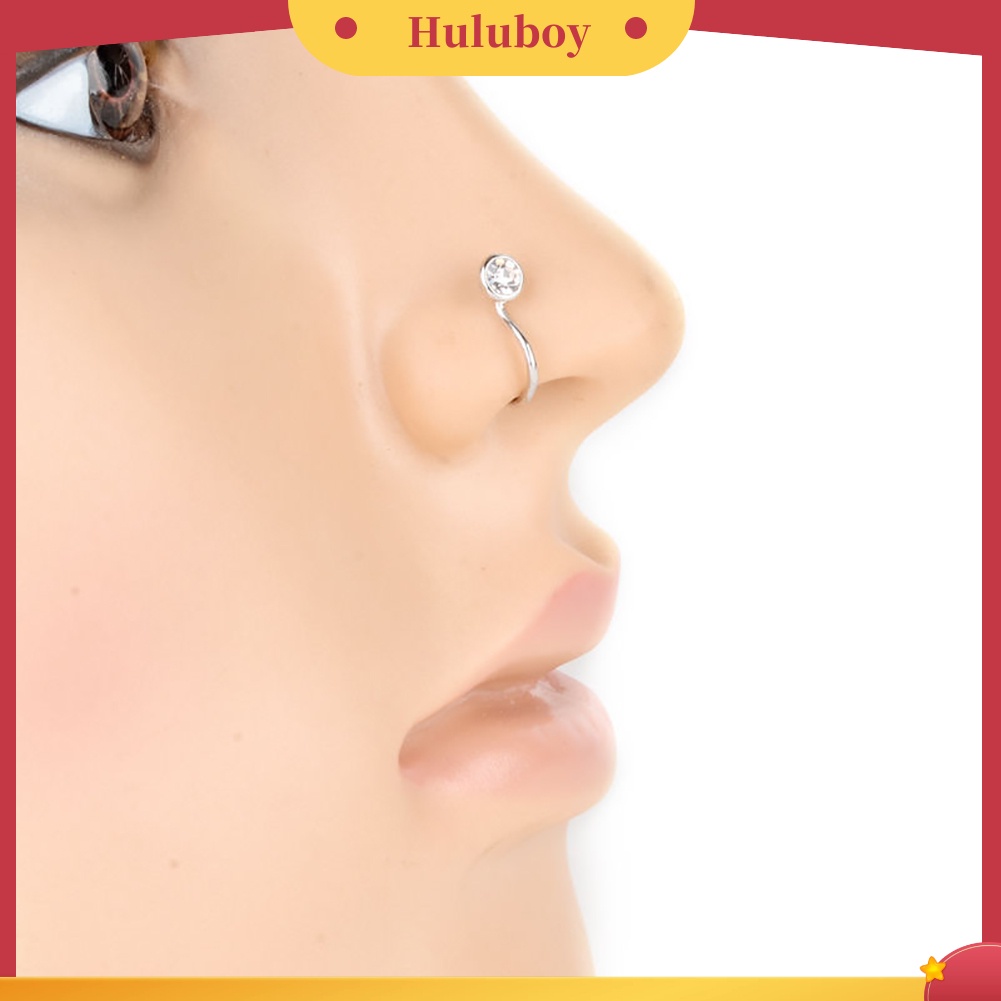 {Ready Stock} Fashion Tanpa Tindik Telinga Bibir Hoop Cincin Wanita Chic Perhiasan Klip Hidung Palsu