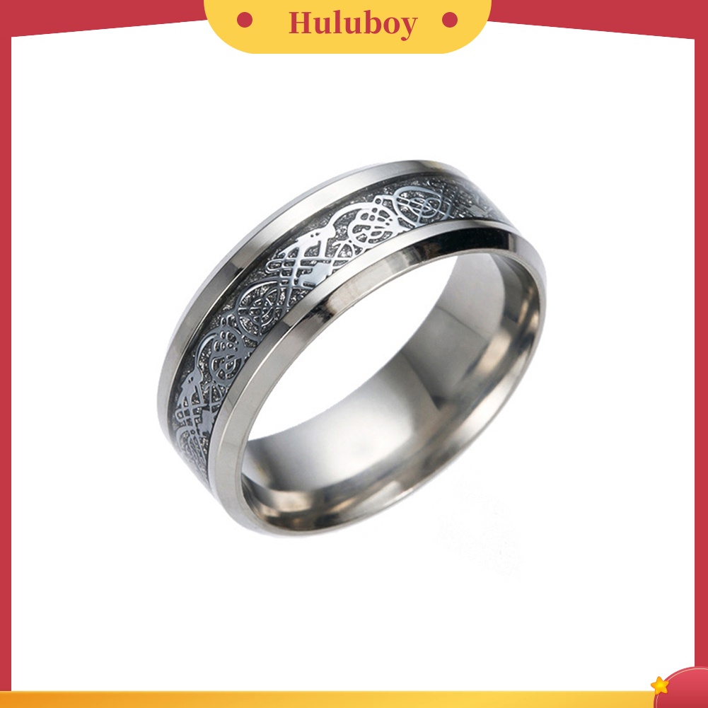 {Ready Stock} Bergaya Pria Baja Titanium Permukaan Halus Pernikahan Band Jari Cincin Perhiasan Hadiah