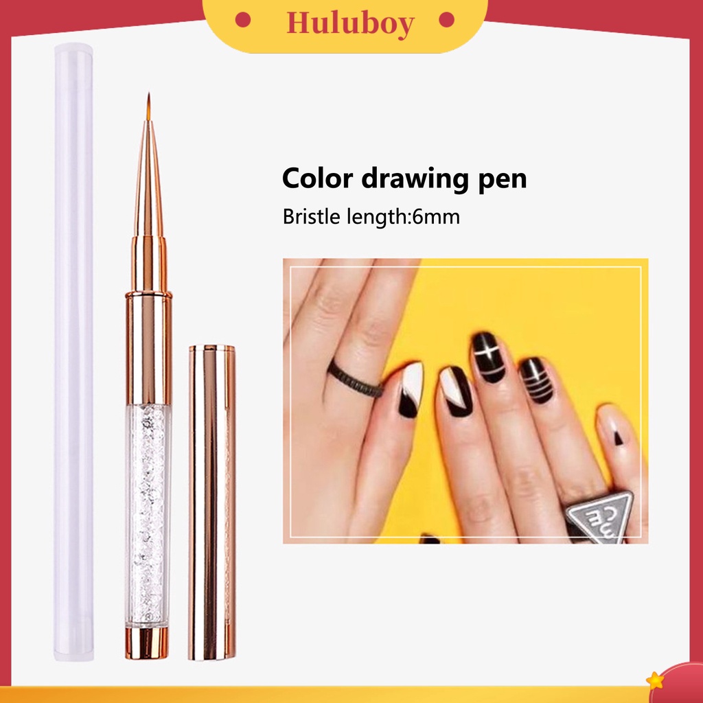 {In Stock} Pena Nail Art Polimerisasi Yang Baik Ketangguhan Tinggi Pena Fleksibel Gambar Halus Tanpa Penumpahan Bulu Lembut Manicure Pensil Untuk Salon Kuku