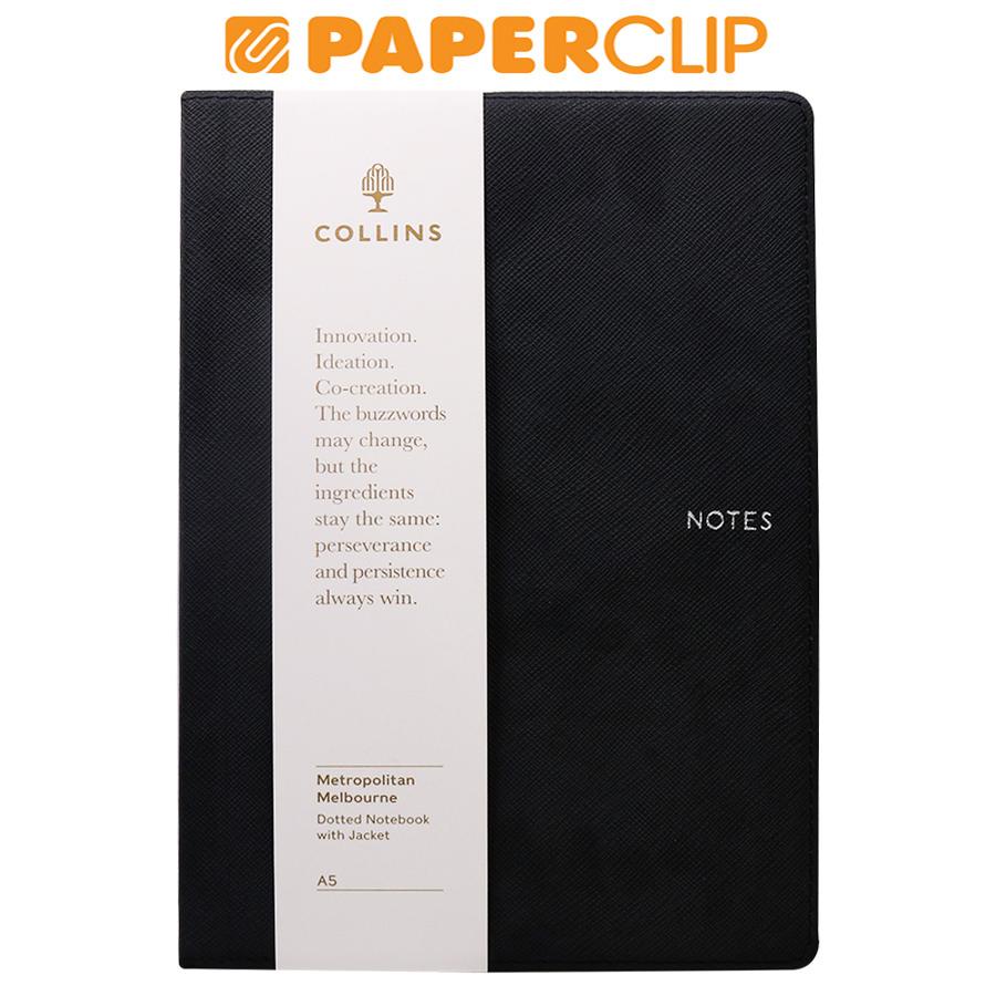 

NOTEBOOK A5 COLLINS METROPOLITAN MELBOURNE ML15D.99 DOTTED BLACK