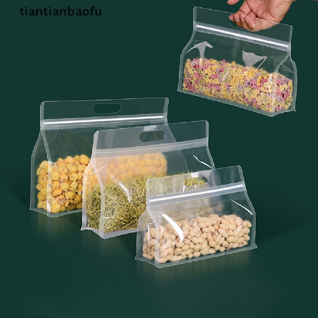 [tiantianbaofu] 1pc Kantong Makanan Buah Ziplock Waterfroof Kantong Penyimpanan Snack Kulkas Food Bags Butik