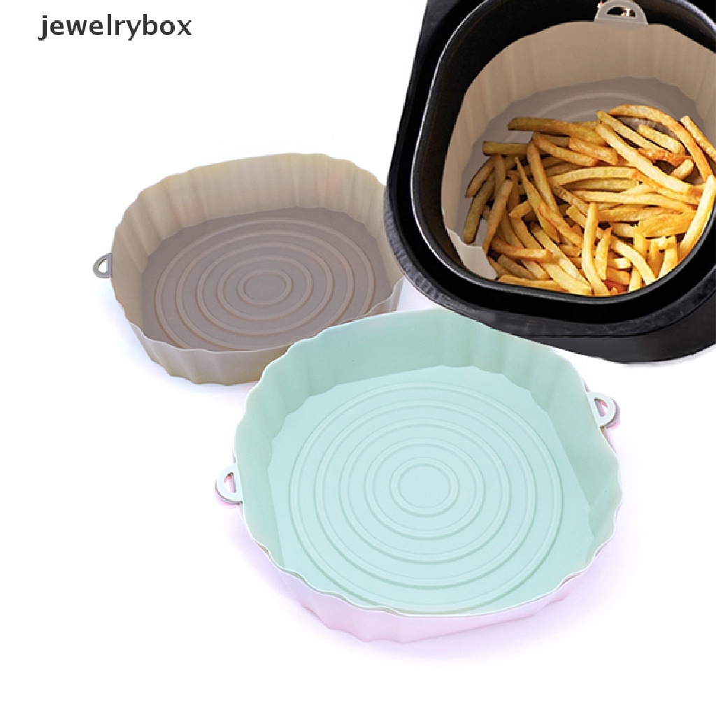 [jewelrybox] Silicone Air Fryer Liner Pad Square Reusable Air Fryer Pot Tray Panas Makanan Baking Butik