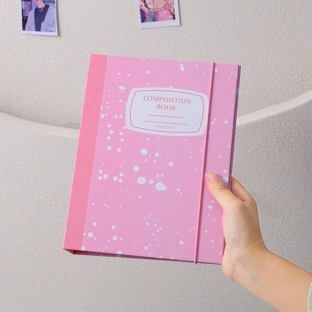 Mxbeauty Photocard Collect Book Kpop Idol Alat Tulis Jounral Cover Notebook Splash-ink Chasing Stars Card Holder