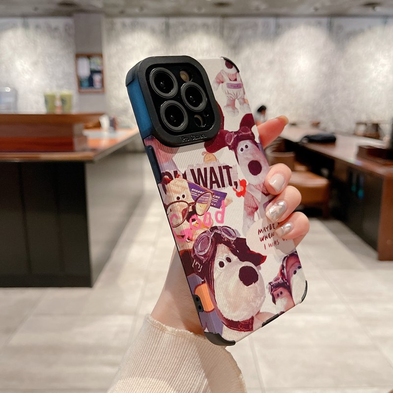 Cool Eyeglass Dog Soft Case HP OPPO A9 A5 A31 A53 A33 2020 A91 F11 A3S A52 A92 F9 Pro A7 A5S A12 A11K Reno 3 5 6 A83 K3 K5 A95 A93 A93S A55 A56 A55S 5G New FTD Casing Realme C1 X XT