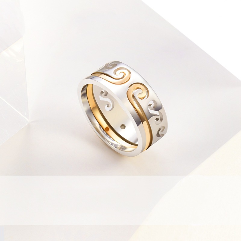 Goldkingdom Aksesoris Perhiasan Fashion Ready Stock Hoop Ring Couple Sun Wukong Supreme Treasure Two In One Golden Hoop Great Mandarin Journey To The West