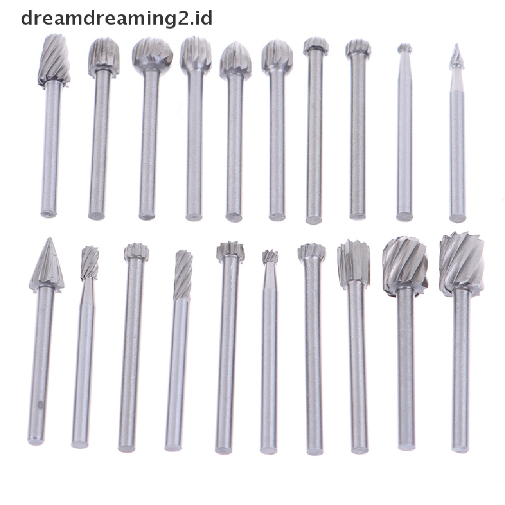 (hot) 20pcs Tungsten Carbide Rotary Point Burr Die Grinder Shank Set3 * 40mm//