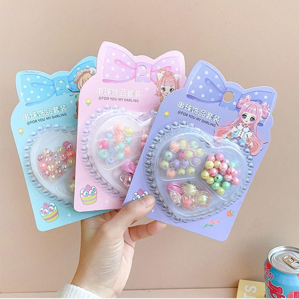 Mxbeauty DIY Handmade Manik-Manik Kreatif Mainan Edukasi Kalung Hadiah Ulang Tahun Gelang Charms Beads Kerajinan Membuat