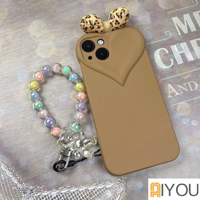 Universal Phone Case Key Candy Color Hand Chain Accessory DIY Flower Bracelet Wrist Rope Small Fresh Beaded Flower Bracelet