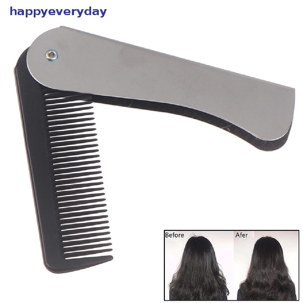 [happy] Sikat Sisir Rambut Portable Foldable Massage Hair Comb Alat Penata Rambut Lipat [ID]