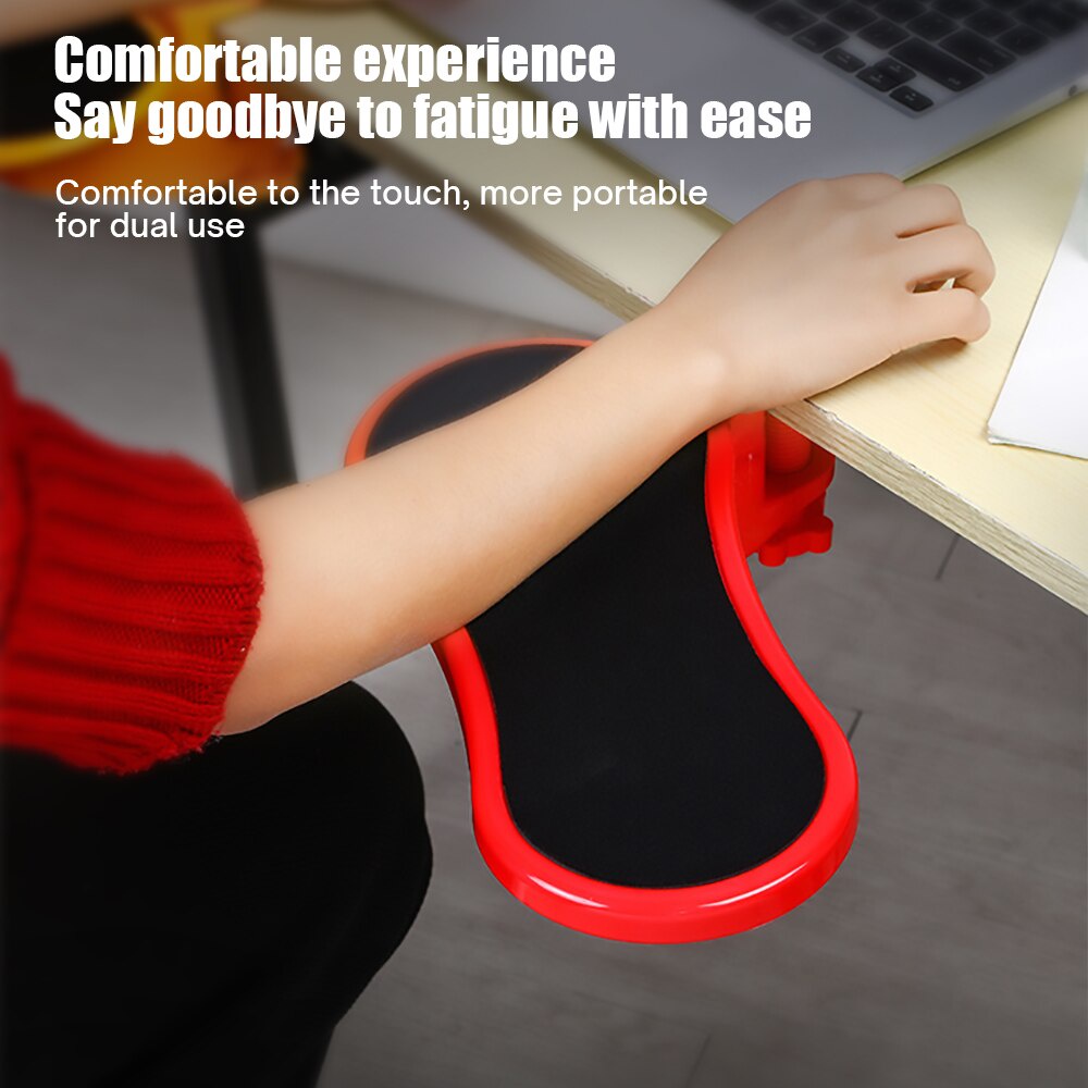 Armrest Pad Desk Computer Table Support Mouse Arm Wrist Rest Desktop Extension Tangan Bahu Melindungi Papan Yang Dapat Dipasang Mousepad