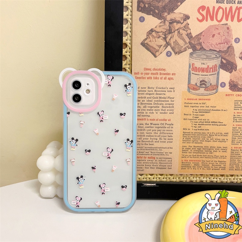 IPHONE Casing Kompatibel Untuk Iphone14 13 12 11 Pro Max X Xr Xs Max SE 8 7 6 6s Plus Kualitas Tinggi Sederhana Casing Ponsel Glossy Transparan Shockproof Clear Bumper Soft TPU Cover Pelindung
