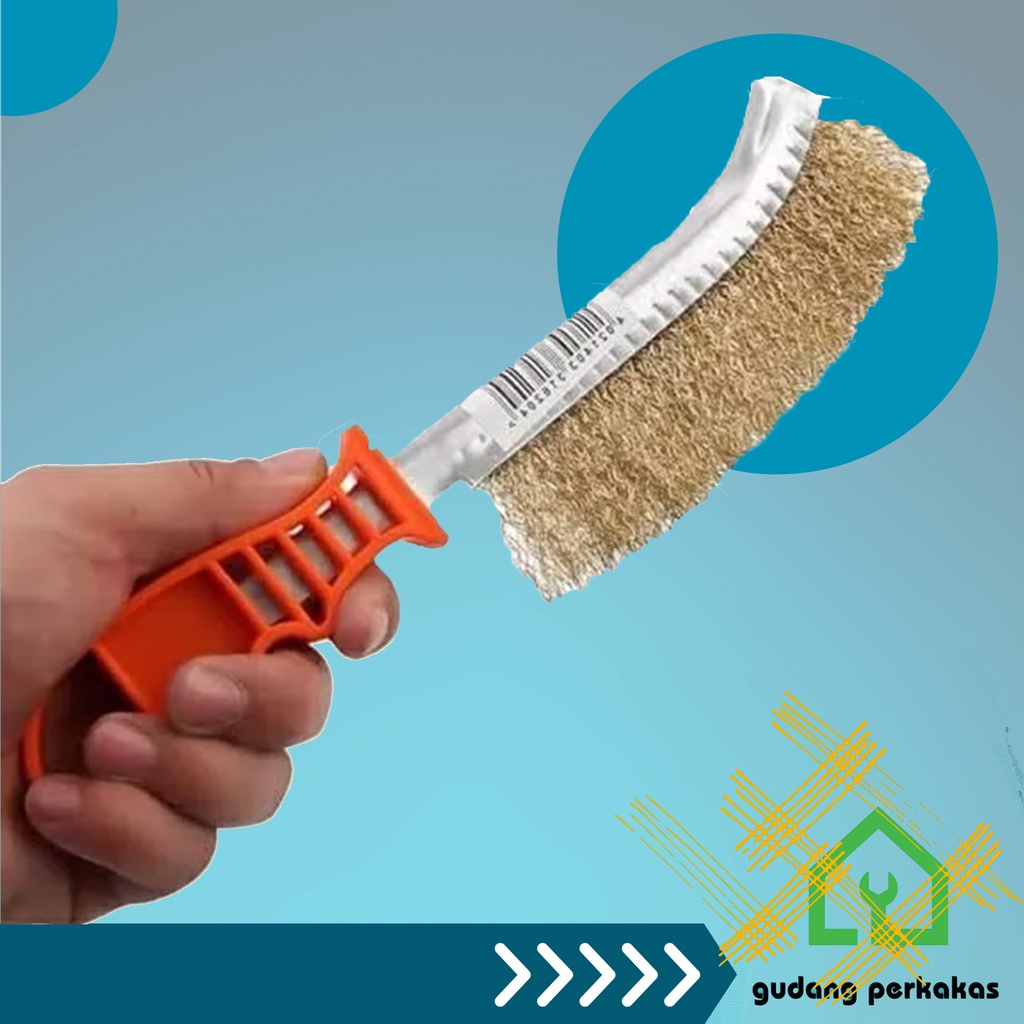 Sikat Kawat Baja Kunigan model pegangan tangan