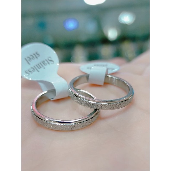 Cuc iGudang Cincin couple titanium silver (harga sepasang)