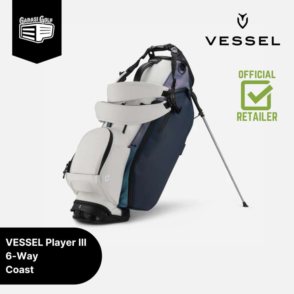 VESSEL Player III 6-Way Stand Bag Golf Coast - Tas Stik Original