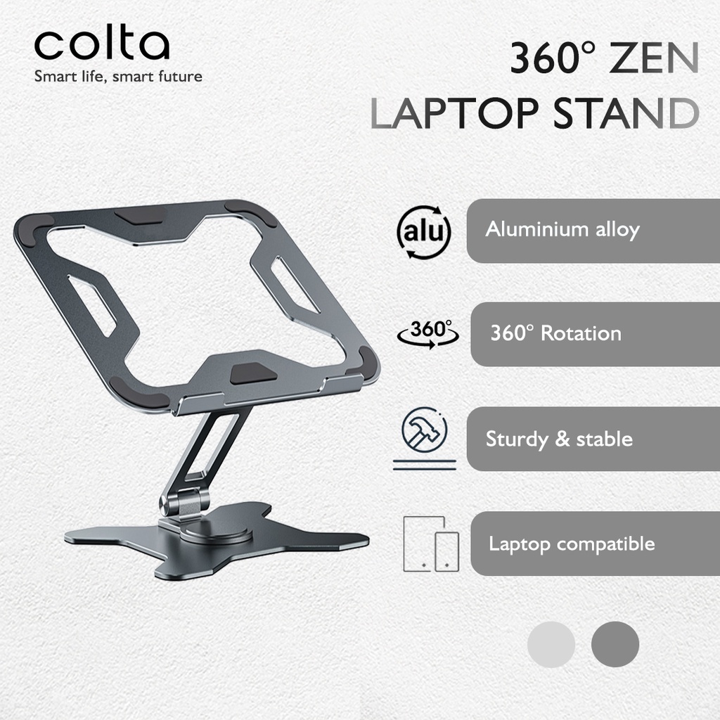 Colta 360 Zen Laptop Stand Holder / Bracket / Dudukan Aluminium