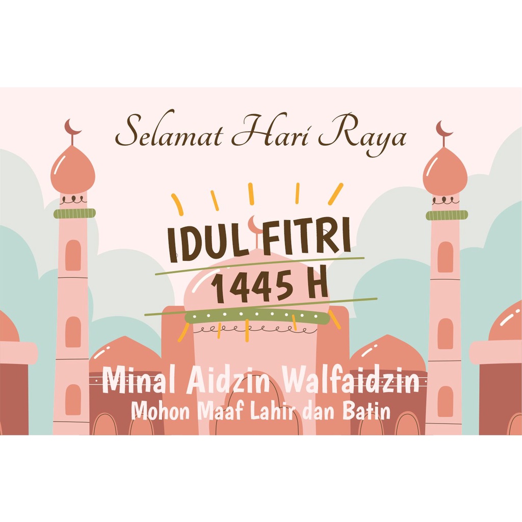 25 Desain Kartu Lebaran CorelDraw v24